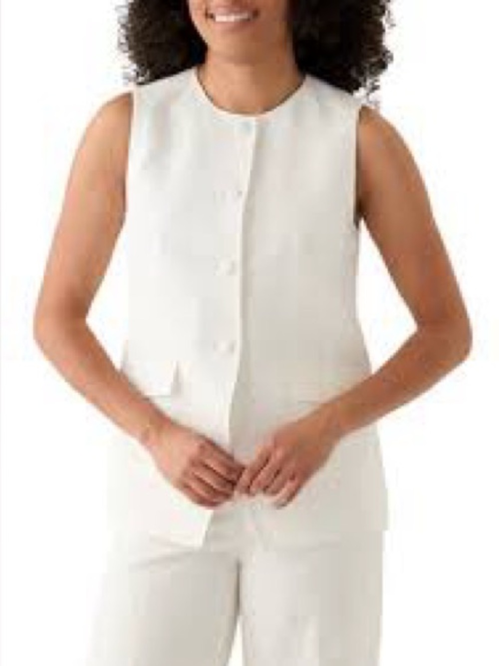 Calvin Klein Linen Vest Sz 16